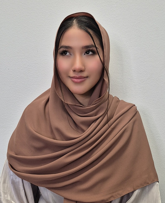 Premium Chiffon-Rose Brown