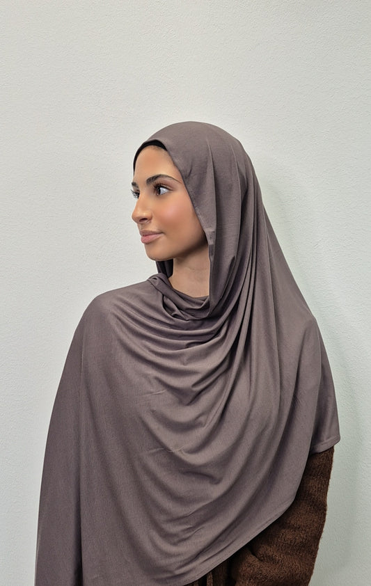 Bamboo Jersey-Plum Grey