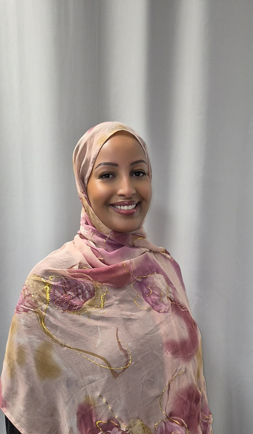 Floral Chiffon Hijab