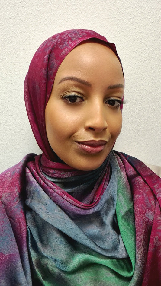 Printed chiffon hijab
